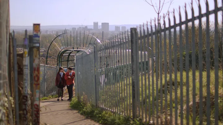 Still from Skive — city vista