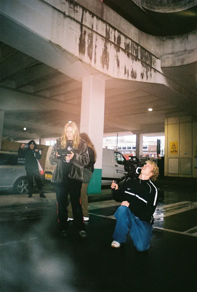 Behind the scenes on Skive, photographed by Ellis Cate