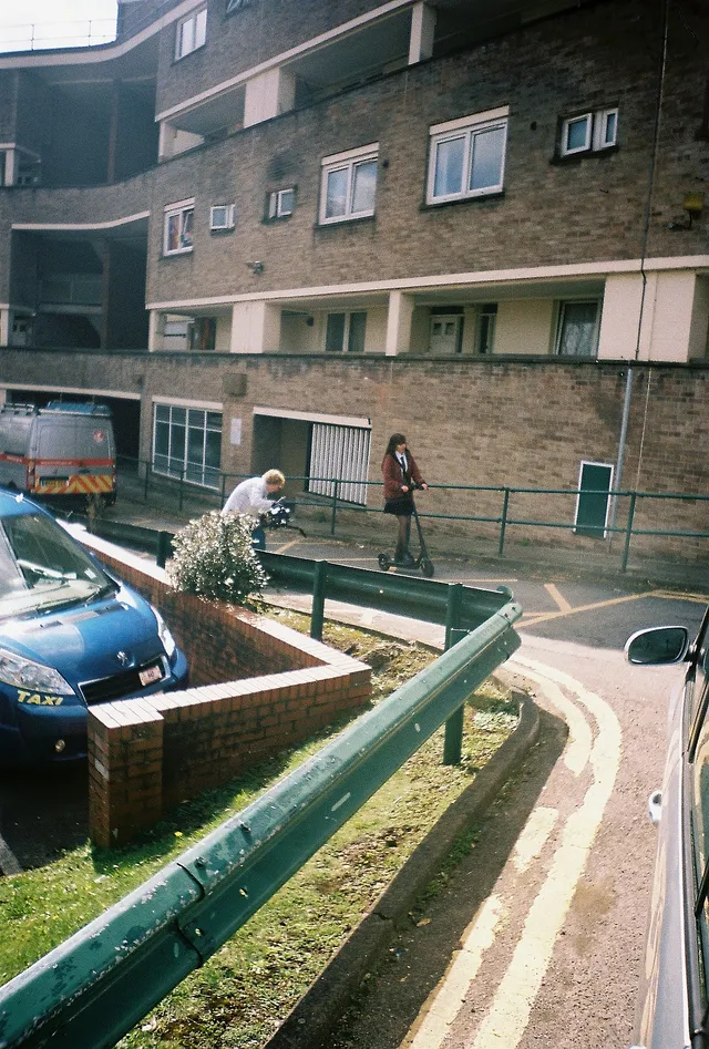 Behind the scenes on Skive, photographed by Ellis Cate