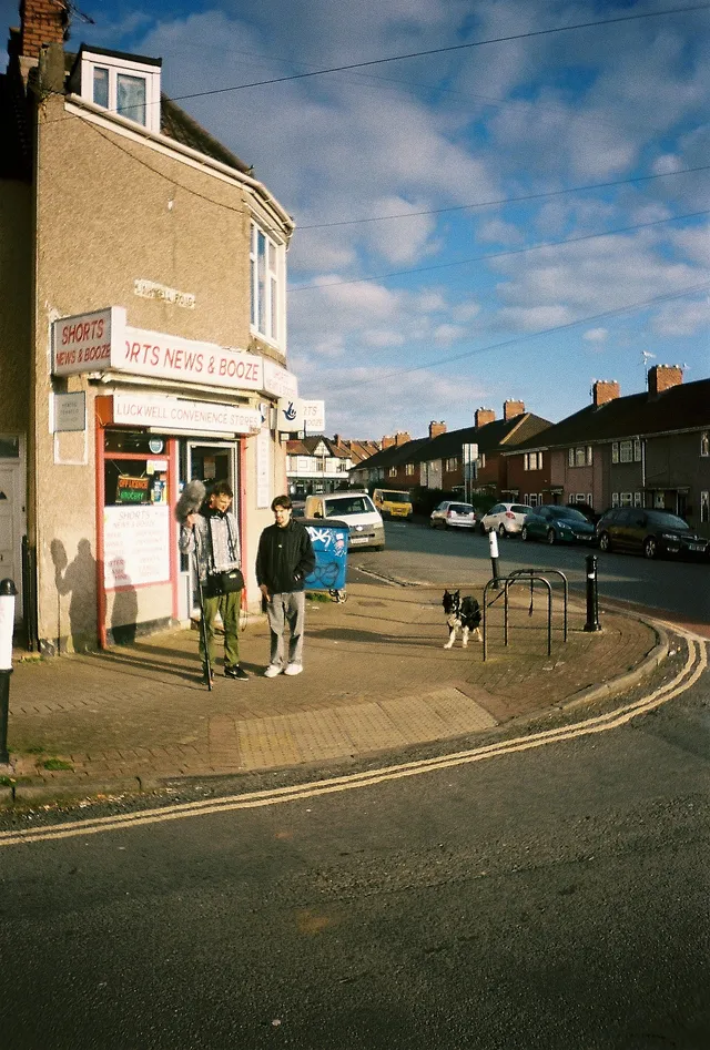 Behind the scenes on Skive, photographed by Ellis Cate