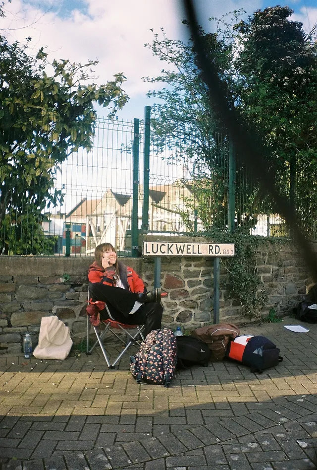 Behind the scenes on Skive, photographed by Ellis Cate
